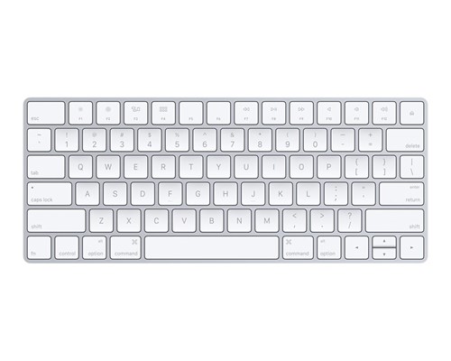Apple Magic Keyboard - English (us) Langaton Näppäimistö Yhdysvaltain Hopea, Valkoinen