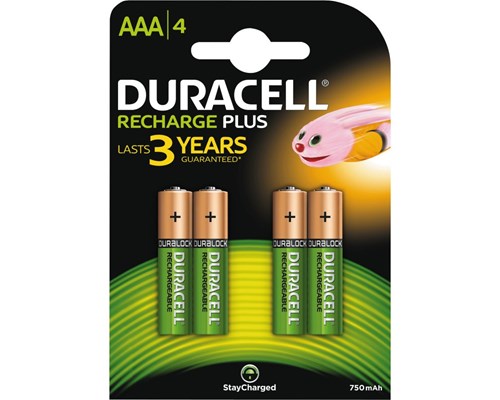 Duracell Batteri Laddbara Plus Aaa 750mah 4st