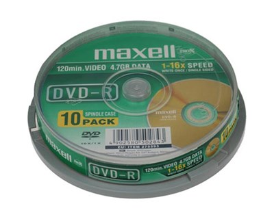 Maxell Dvd R X 10 Dustin Se